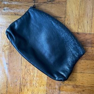 Discontinued Black Leather BAGGU Pouch